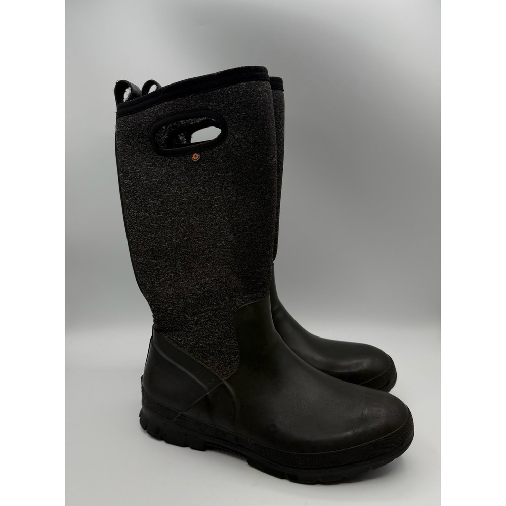 BOGS Crandall Tall Women's Size 9 Black Waterproof Winter Snow Boots Faux Fur